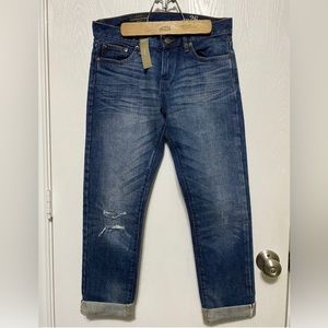 J Crew Boyfriend Broken In Slim Jeans Women’s Size 26